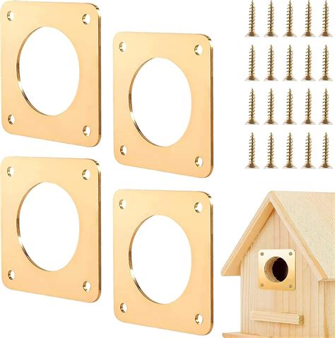 wren house opening metal insert|Amazon.com: Bird House Hole Protector.